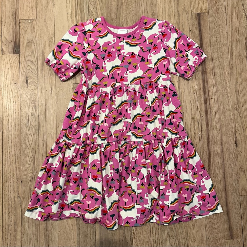Hanna Andersson Pink Unicorn Dress